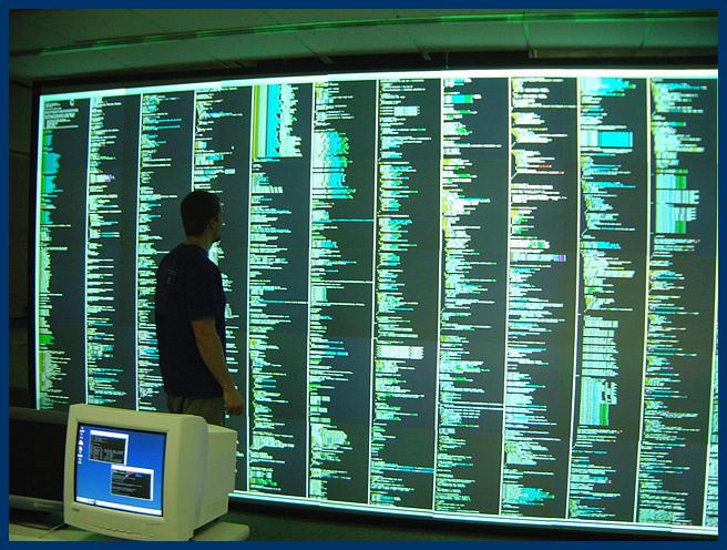 Photo - 4000 lines of code displayed at once!