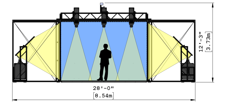 VisCube C4-T3X Front Drawing VisCube C4-T3X Front Drawing