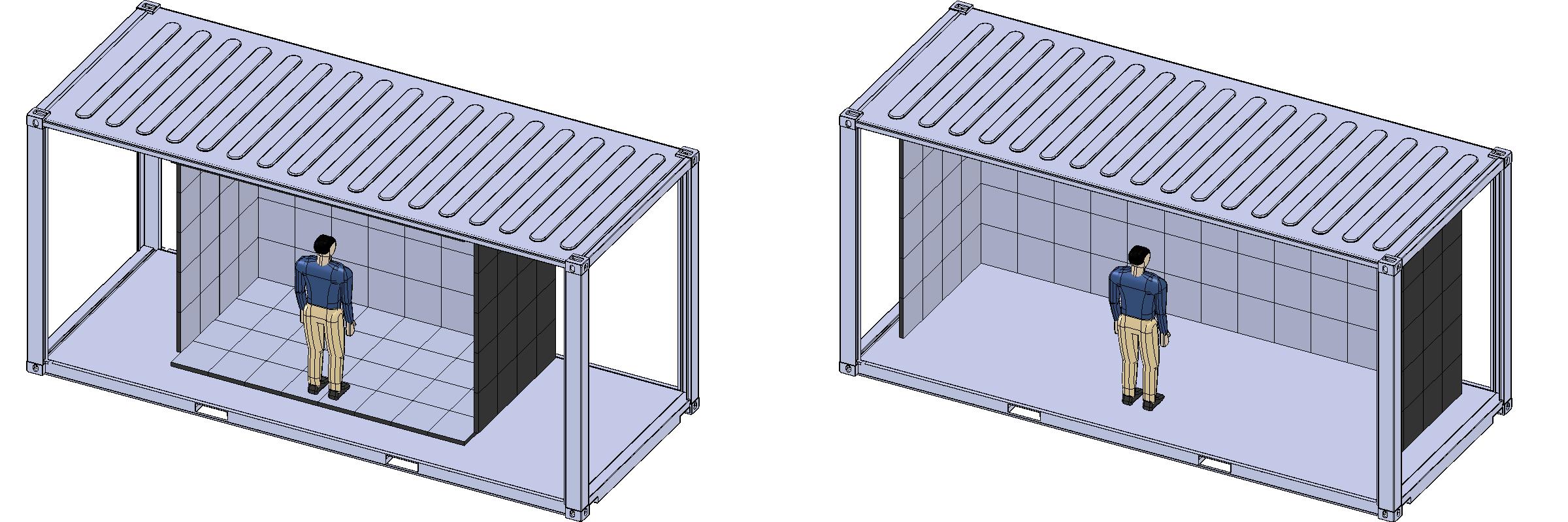 VisCube LEDs in containers